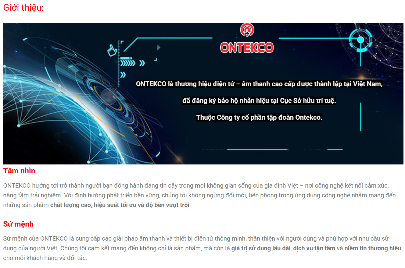 🎶 Ontekco – Thương Hiệu Uy Tín Trong Ngành Thiết Bị Âm Thanh, Nổi Bật Trong Lĩnh Vực Loa Kéo Di Động Tại Việt Nam