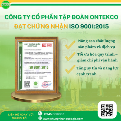 ISO 9001:2015 ontekco
