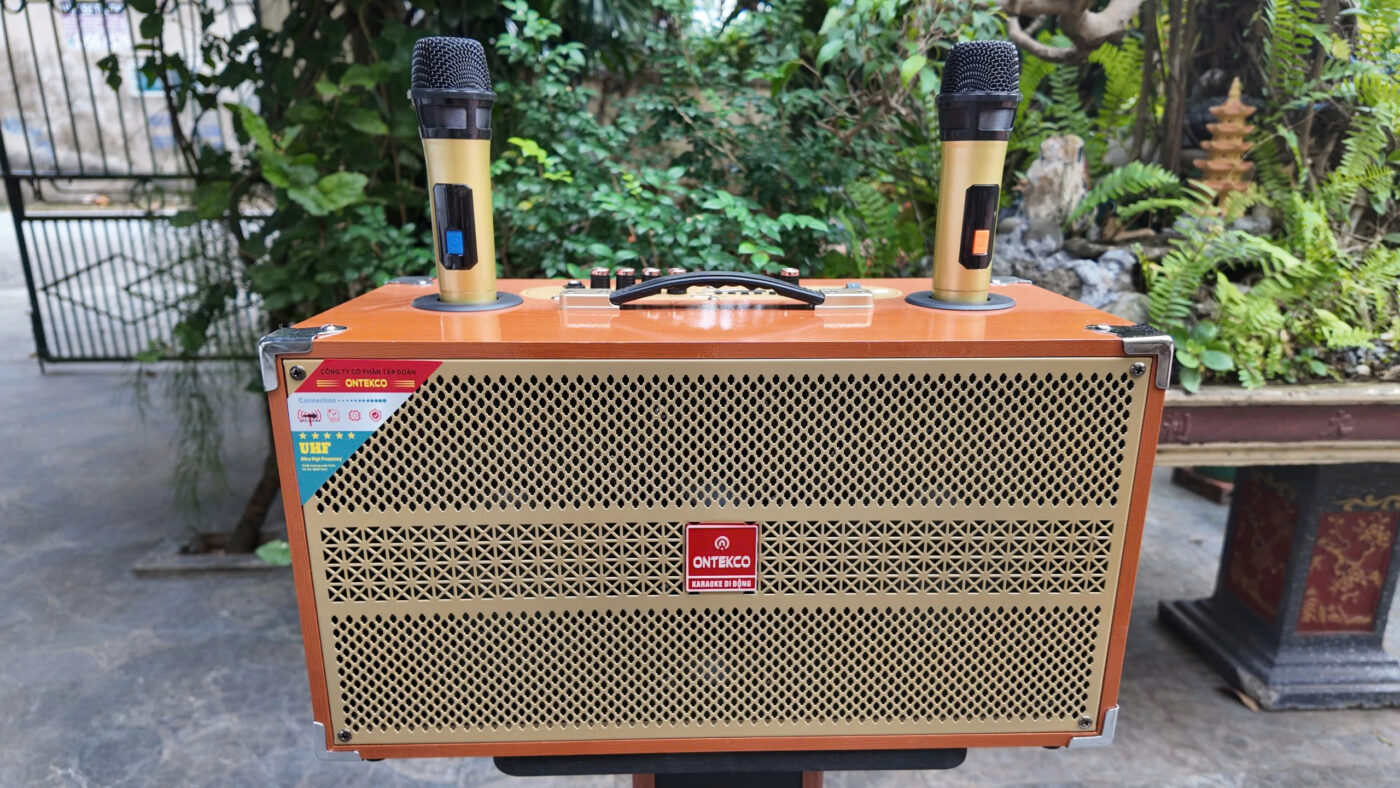 Loa xách tay Ontekco 2652 màu vàng mới