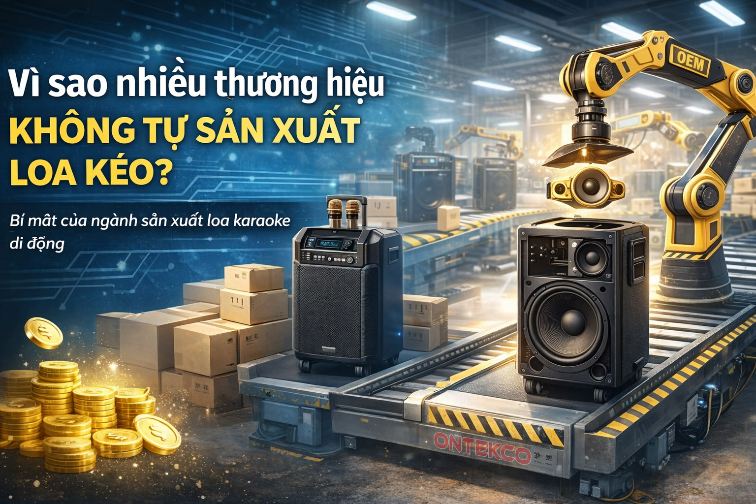 Vì sao nhiều thương hiệu không tự sản xuất loa kéo?